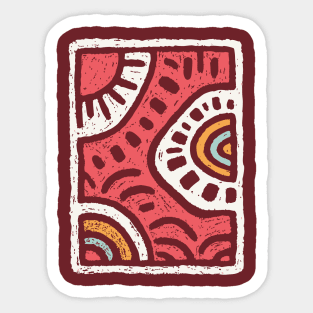Abstract Water Dance | Rhythmic River Flow Sticker